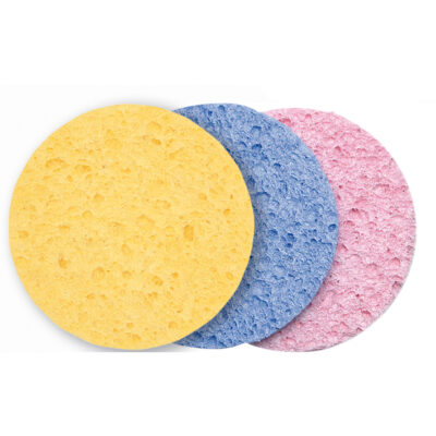 Esponja Desmaquillar Celulosa 90mm 12uni EuroStil