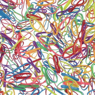 Mini Elasticos Colores 500uni Sibel