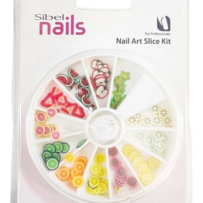 Nail Art Slice Kit Frutas Sibel Nails